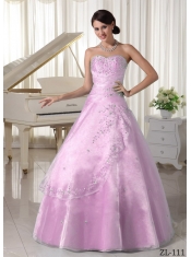 Elegant And Classical Quinceanera Dress With Appliques And Beading Over Skirt Sweetheart A-line