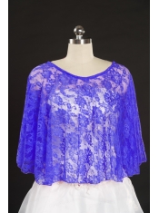Lace Hot Sale 2015 Purple Wraps with Beading