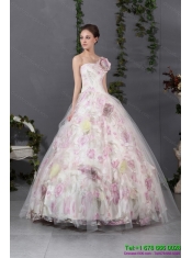 2015 Wholesale Multi Color Quinceanera Gowns with Hand Made Flowers