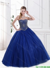 2015 Perfect Strapless Ball Gown and Beaded Sweet 16 Dresses