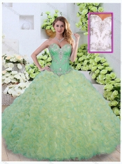 Fashionable Ball Gown Beading and Ruffles Quinceanera Dresses