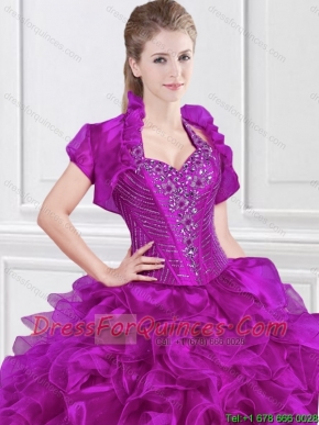 2016 New Arrivals Halter Top Ruffles Quinceanera Gowns with Ruffles