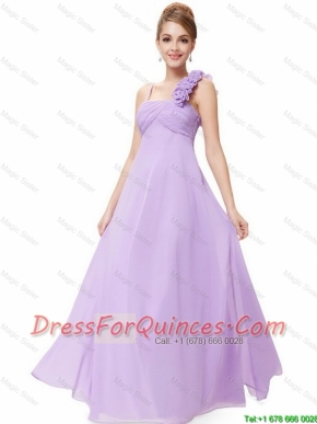 2016 New Style Straps Lavender Prom Dresses with Ruching