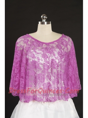 Summer Beading Lace Pink Hot Sale Wraps for 2015