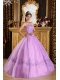 Lavender Ball Gown Strapless Floor-length Appliques Tulle Quinceanera Dress Lavender Ball Gown Strapless Floor-length Appliques Tulle Quinceanera Dress