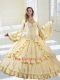 2015 The Super Hot Champagne Dress For Quinceanera with Appliques and Ruffles 2015 The Super Hot Champagne Dress For Quinceanera with Appliques and Ruffles