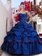 2015 Wonderful Royal Blue Quinceanera Dress with Beading 2015 Wonderful Royal Blue Quinceanera Dress with Beading