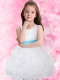 Sashes A-Line Scoop Ruffles 2014 Flower Girl Dress in White