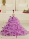 Pretty Bowknot Organza Lilac Barbie Doll Dress Pretty Bowknot Organza Lilac Barbie Doll Dress