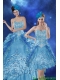 Perfect Teal 2015 Quince Dresses with Embroidery and Pick Ups Perfect Teal 2015 Quince Dresses with Embroidery and Pick Ups