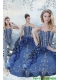 Wonderful Blue Sweet 15 Dresses with Embroidery and Beading for 2015 Wonderful Blue Sweet 15 Dresses with Embroidery and Beading for 2015