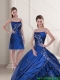 2015 Pretty Royal Blue Quinceanera Dresses with Appliques 2015 Pretty Royal Blue Quinceanera Dresses with Appliques