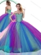 Colorful Multi Color 15th Birthday Dress with Beading