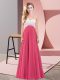 Extravagant Coral Red Sleeveless Beading Floor Length Homecoming Dress Extravagant Coral Red Sleeveless Beading Floor Length Homecoming Dress