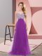 Luxurious Purple Empire Sweetheart Sleeveless Tulle Floor Length Lace Up Beading Prom Gown Luxurious Purple Empire Sweetheart Sleeveless Tulle Floor Length Lace Up Beading Prom Gown