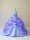 Lavender Organza Zipper Quinceanera Dresses Sleeveless Brush Train Beading and Ruffles Lavender Organza Zipper Quinceanera Dresses Sleeveless Brush Train Beading and Ruffles