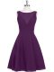 Ruching Dress for Prom Eggplant Purple Zipper Sleeveless Mini Length Ruching Dress for Prom Eggplant Purple Zipper Sleeveless Mini Length