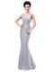 Sequined Sleeveless Floor Length Dress for Prom and Sequins
