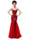 Stylish Mermaid Sleeveless Zipper Sequins Prom Evening Gown