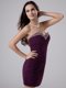 Chiffon Sweetheart Sleeveless Zipper Beading and Ruching Prom Dress in Dark Purple Chiffon Sweetheart Sleeveless Zipper Beading and Ruching Prom Dress in Dark Purple