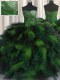 Delicate Multi-color Sweetheart Lace Up Beading and Ruffles Sweet 16 Dresses Sleeveless
